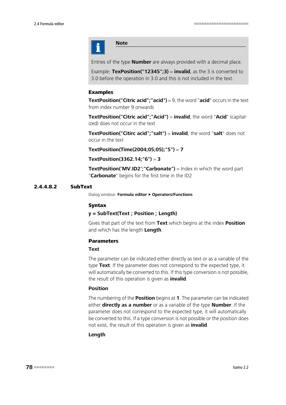 2 subtext, Subtext | Metrohm tiamo 2.2 Manual User Manual | Page 92 / 1574