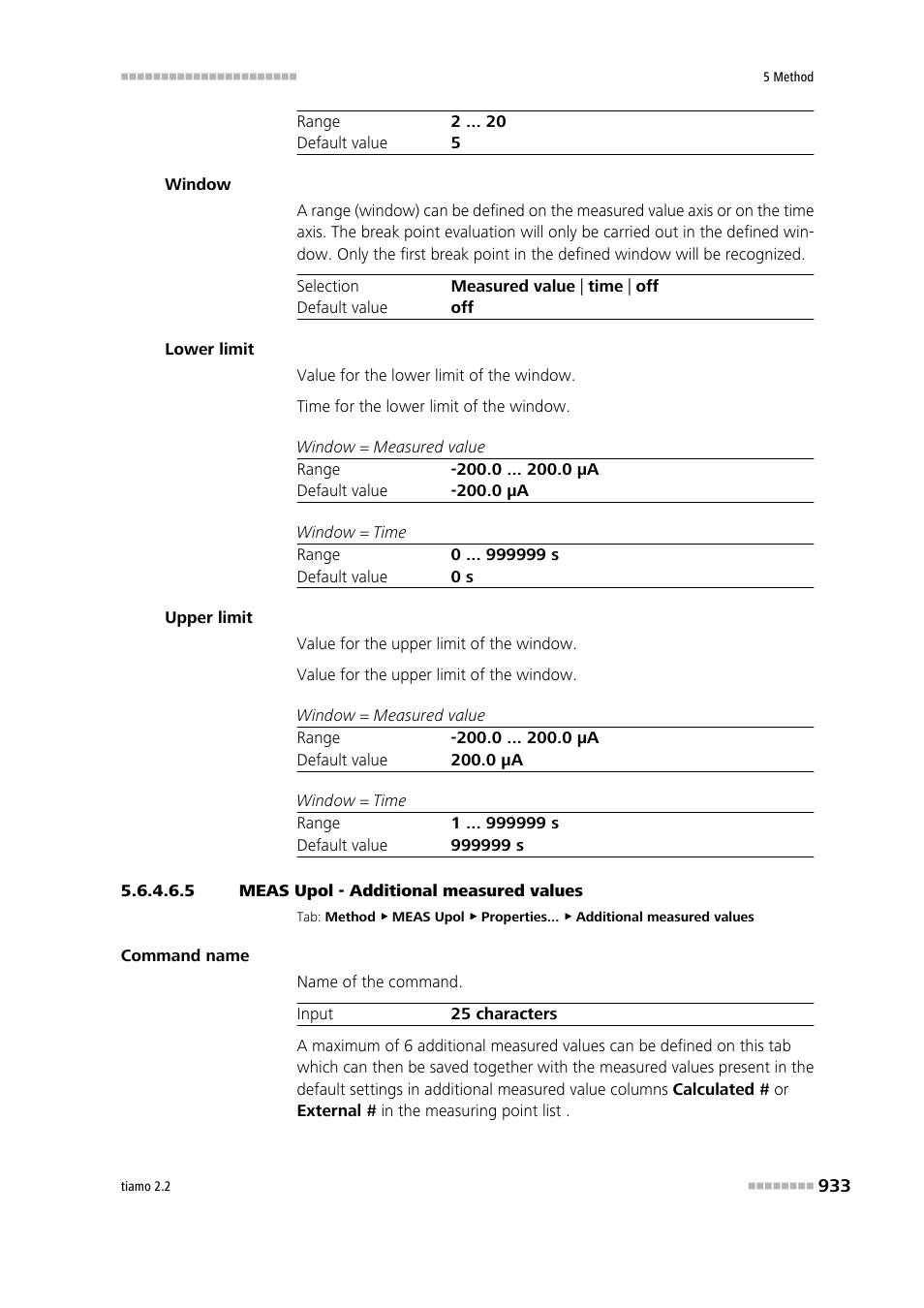 5 meas upol - additional measured values, Additional measured values | Metrohm tiamo 2.2 Manual User Manual | Page 947 / 1574