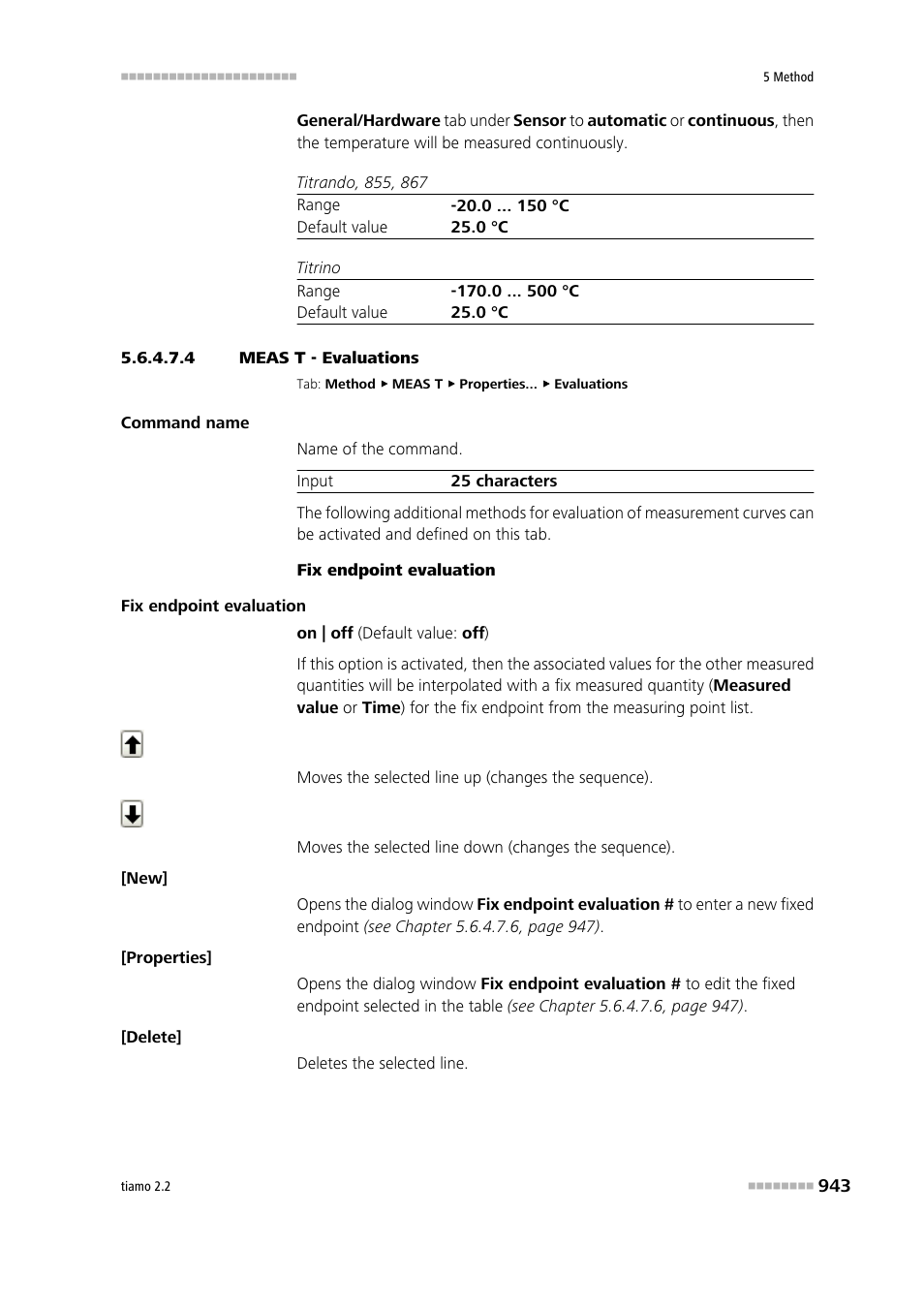 4 meas t - evaluations, Evaluations | Metrohm tiamo 2.2 Manual User Manual | Page 957 / 1574