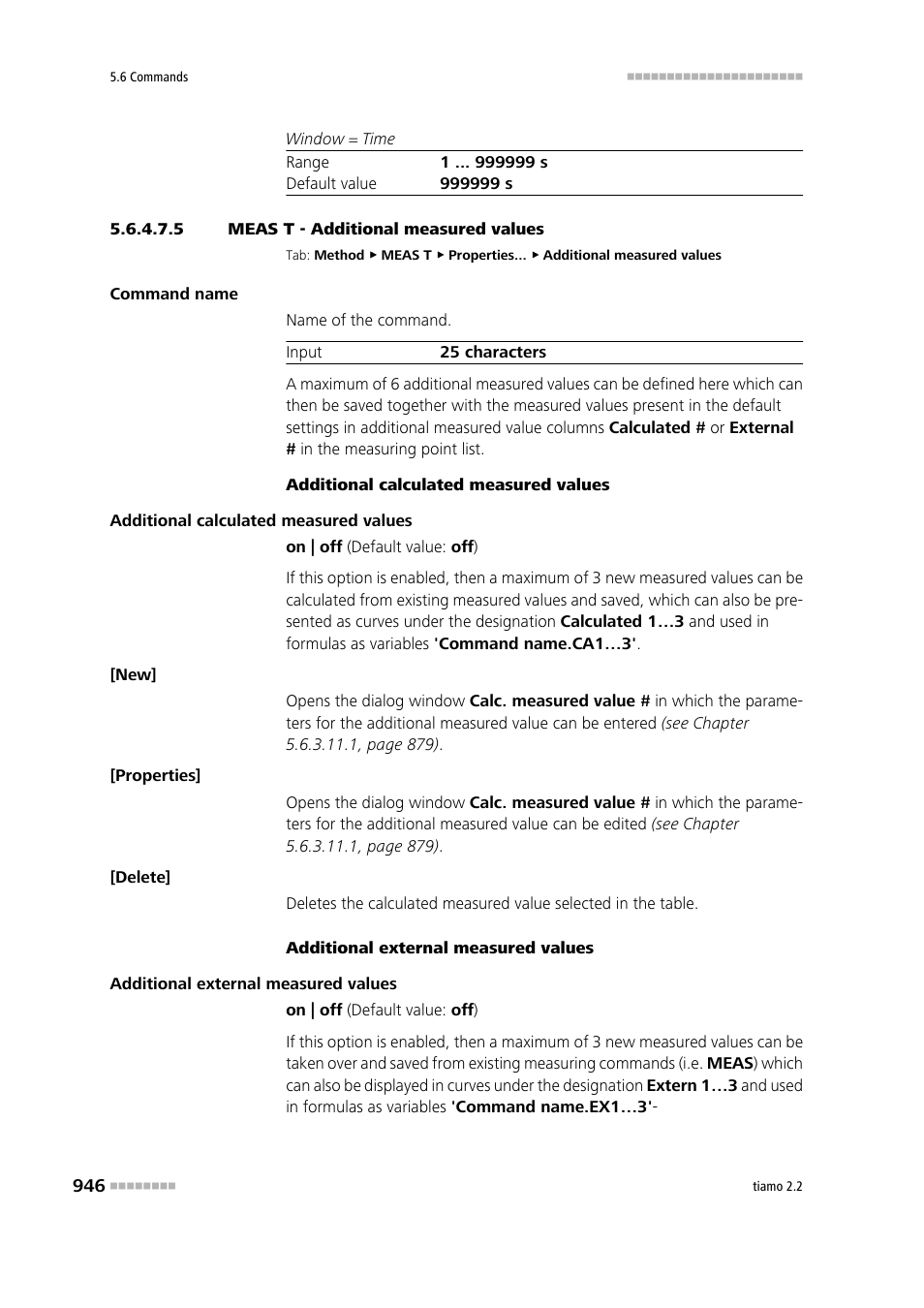 5 meas t - additional measured values, Additional measured values | Metrohm tiamo 2.2 Manual User Manual | Page 960 / 1574