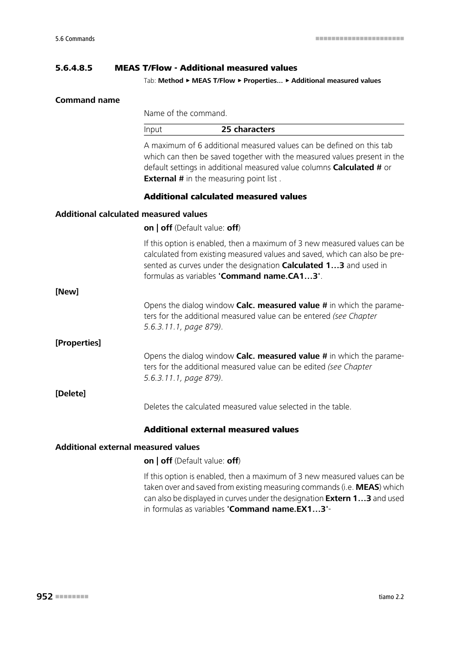5 meas t/flow - additional measured values, Additional measured values | Metrohm tiamo 2.2 Manual User Manual | Page 966 / 1574