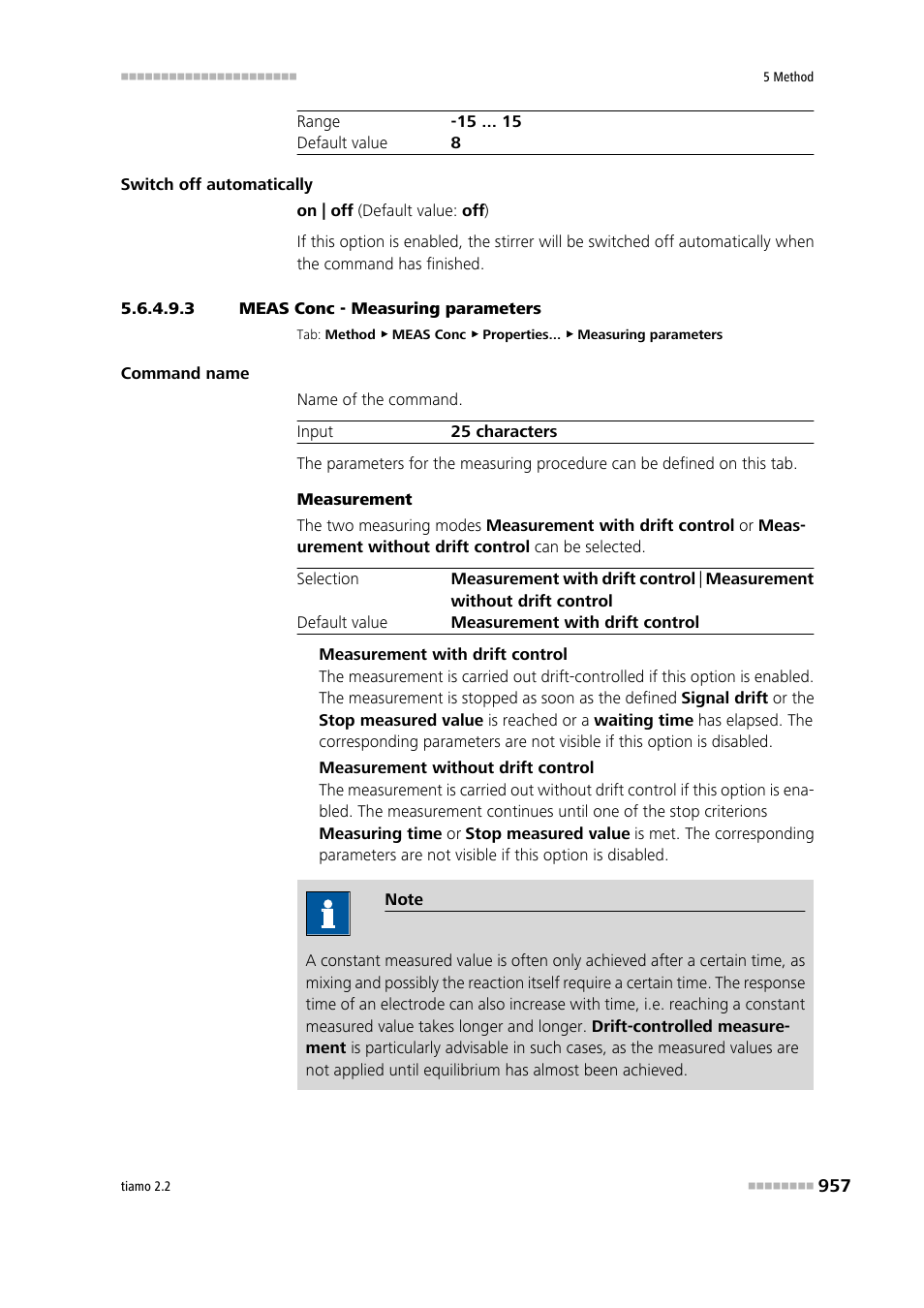 3 meas conc - measuring parameters, General/hardware | Metrohm tiamo 2.2 Manual User Manual | Page 971 / 1574