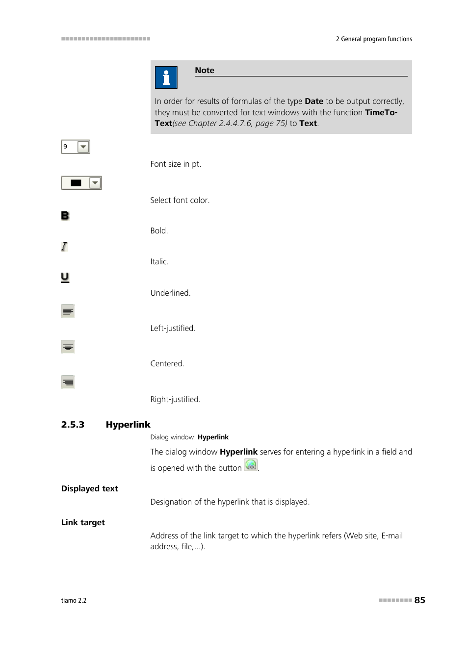 3 hyperlink, Hyperlink | Metrohm tiamo 2.2 Manual User Manual | Page 99 / 1574