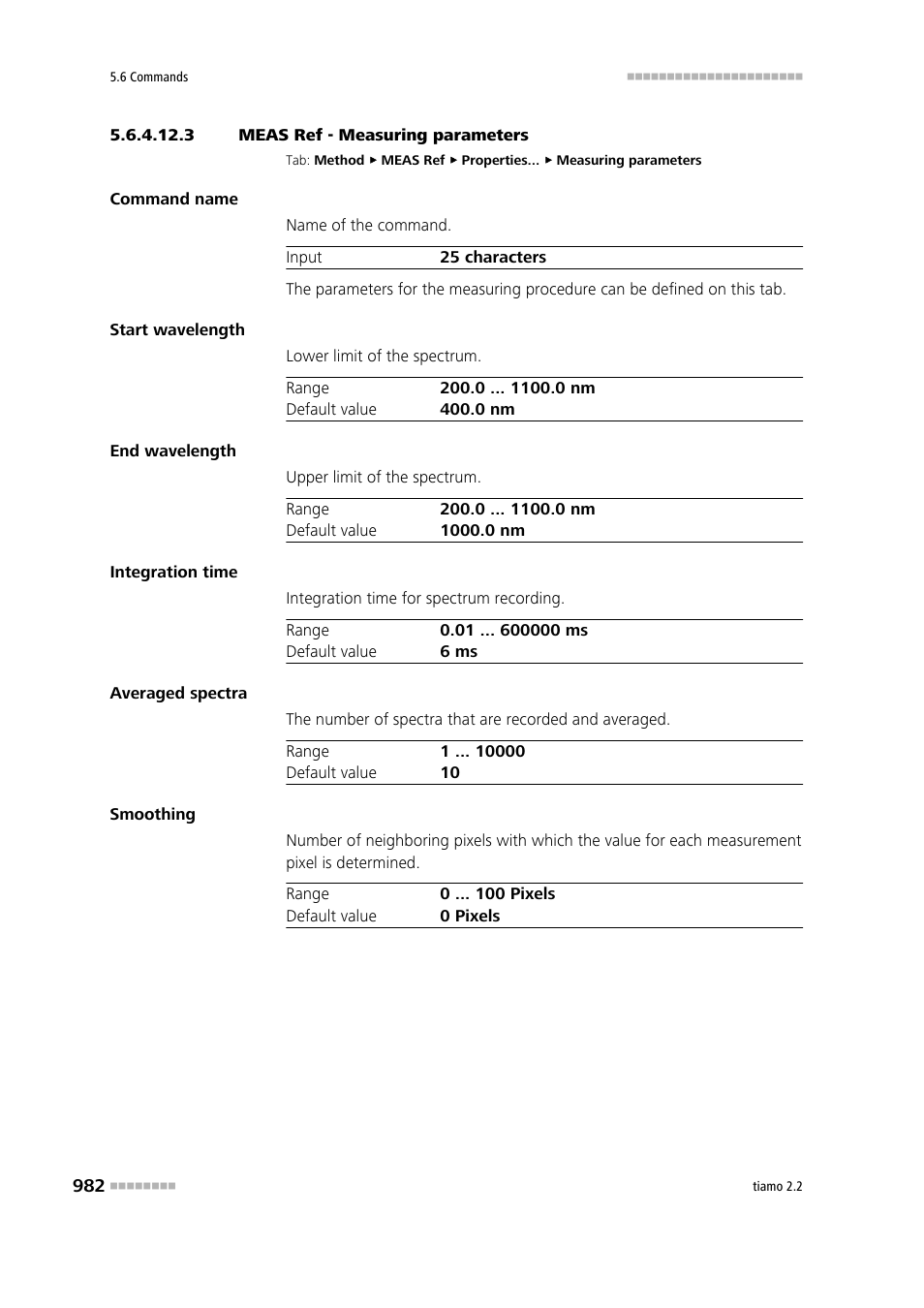 3 meas ref - measuring parameters, Measuring parameters | Metrohm tiamo 2.2 Manual User Manual | Page 996 / 1574