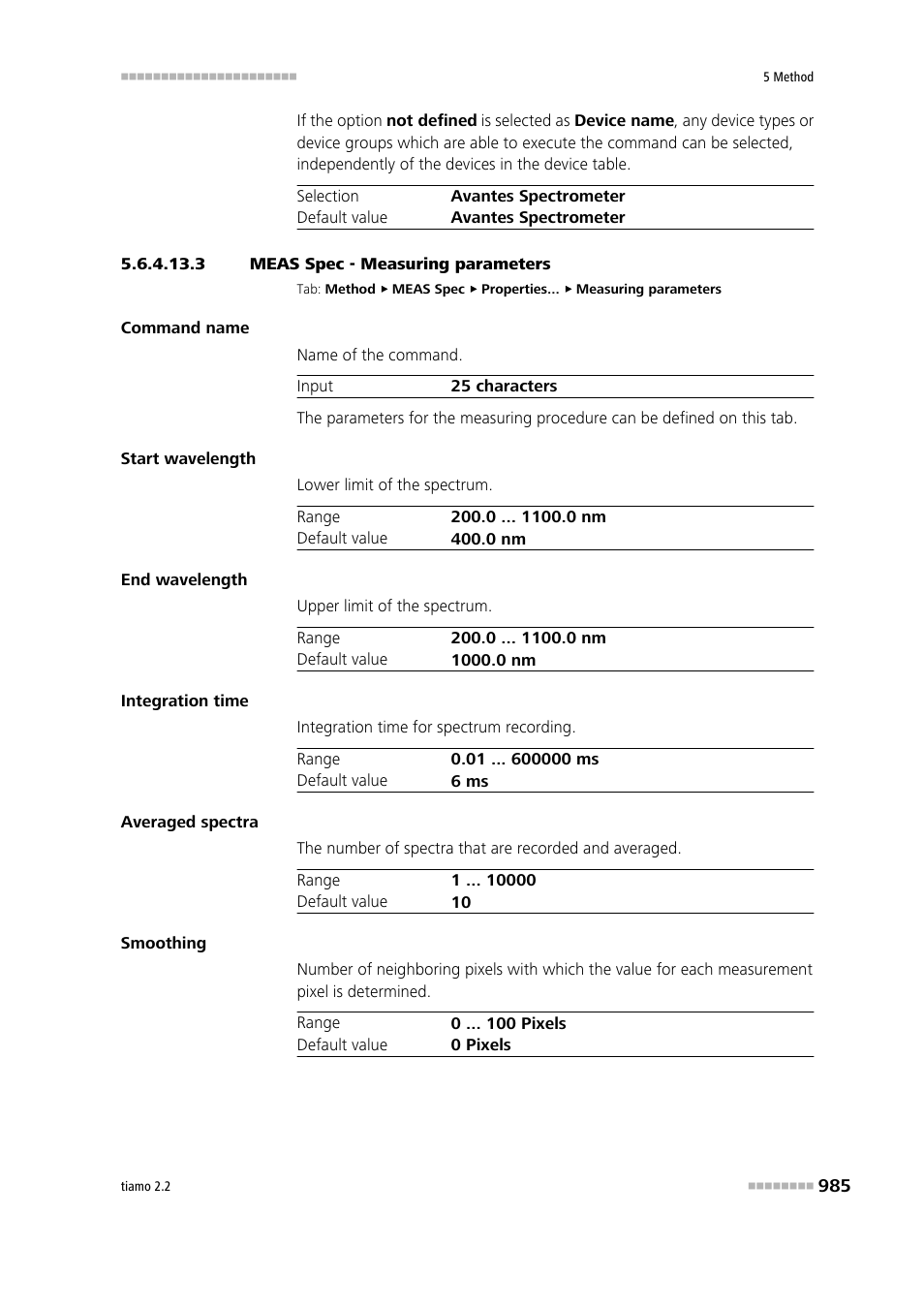 3 meas spec - measuring parameters | Metrohm tiamo 2.2 Manual User Manual | Page 999 / 1574