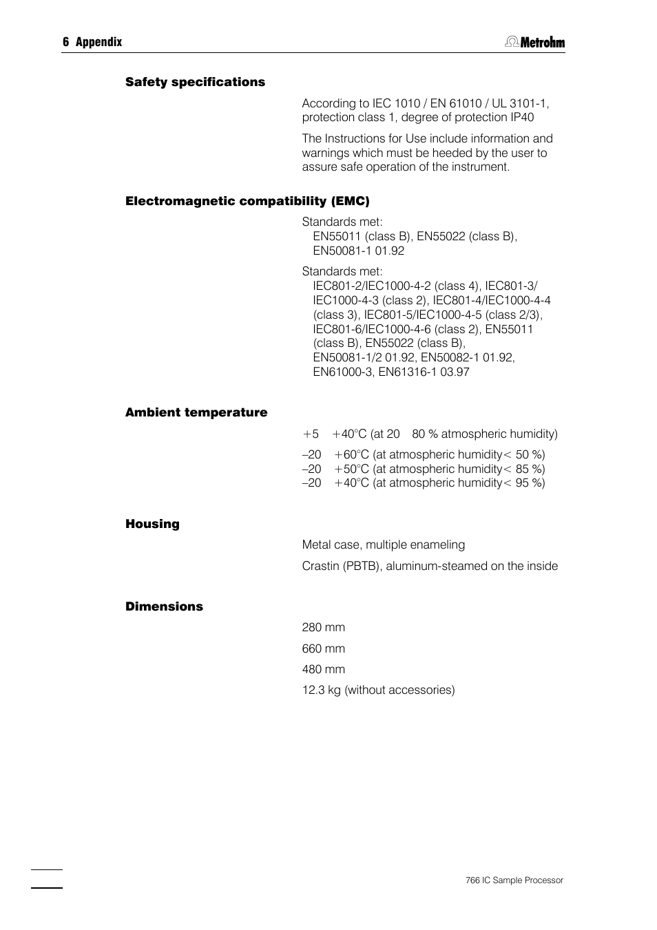 Metrohm 766 IC Sample Processor User Manual | Page 119 / 143