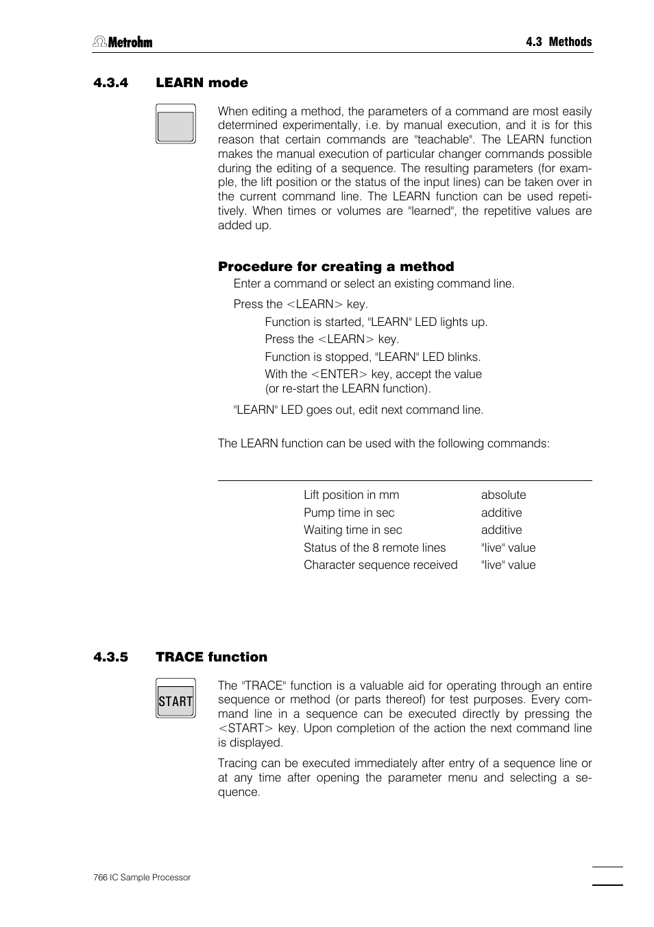Metrohm 766 IC Sample Processor User Manual | Page 66 / 143