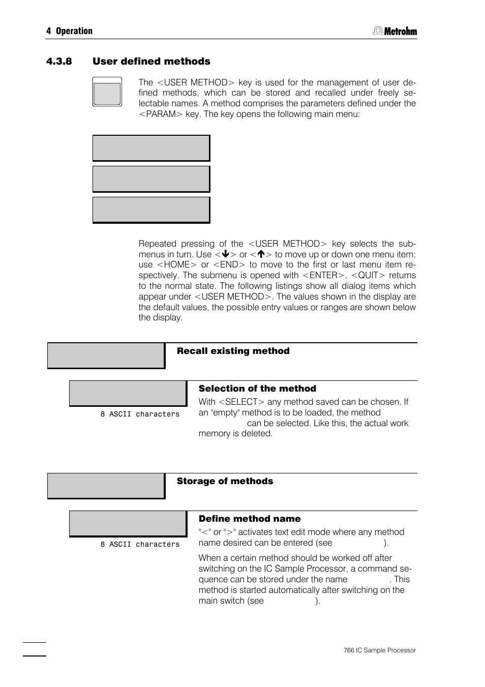 Metrohm 766 IC Sample Processor User Manual | Page 73 / 143