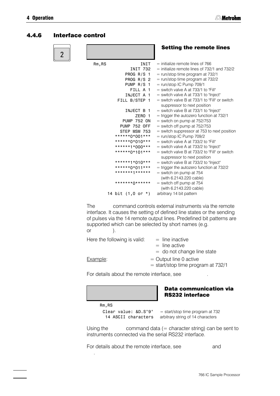 Metrohm 766 IC Sample Processor User Manual | Page 77 / 143