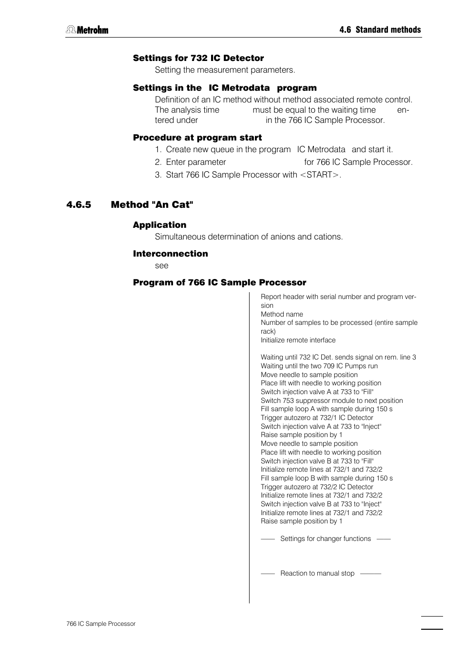 5 method "an cat | Metrohm 766 IC Sample Processor User Manual | Page 88 / 143