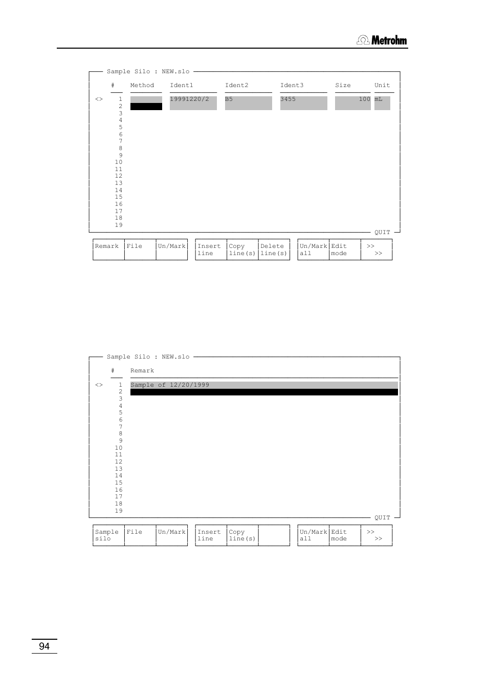 Metrohm 796 Titroprocessor User Manual | Page 100 / 312