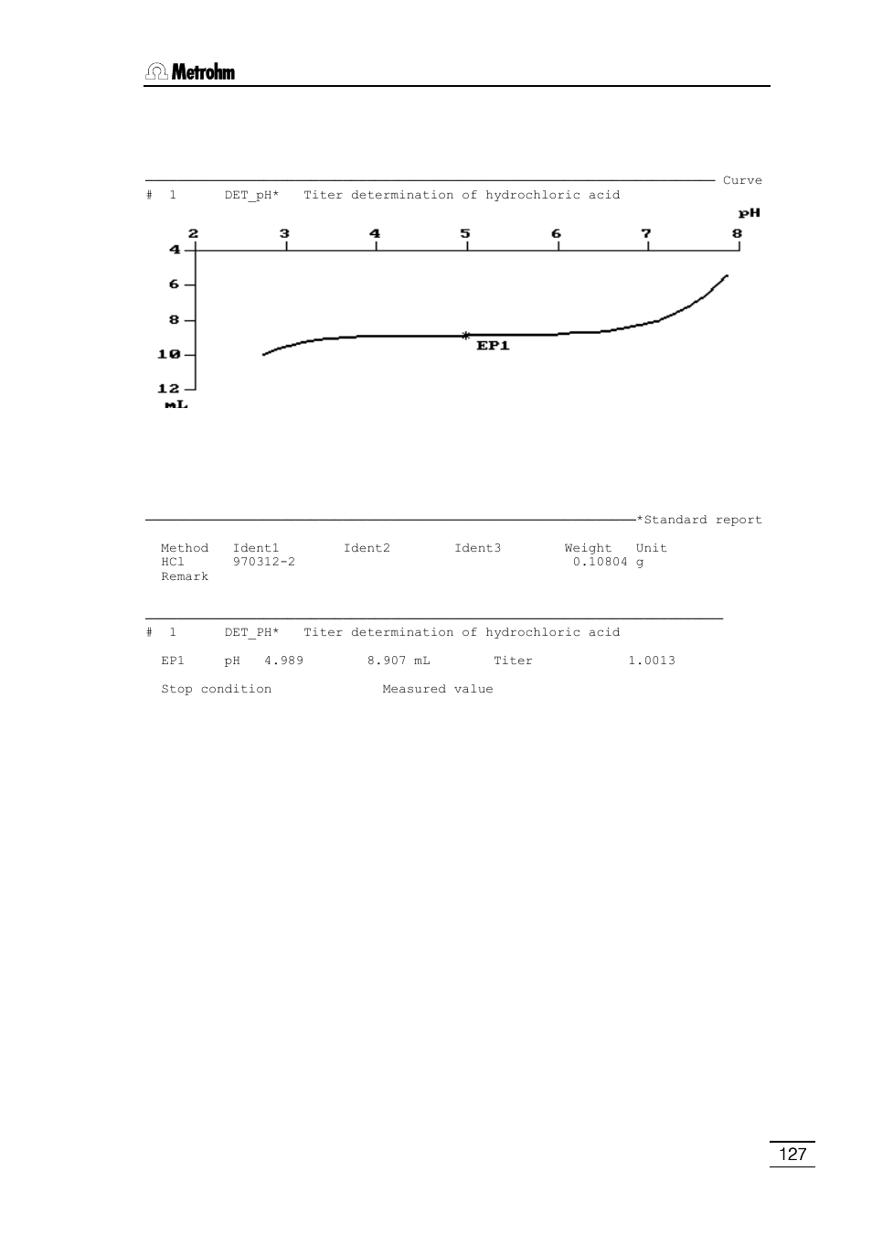 Metrohm 796 Titroprocessor User Manual | Page 133 / 312