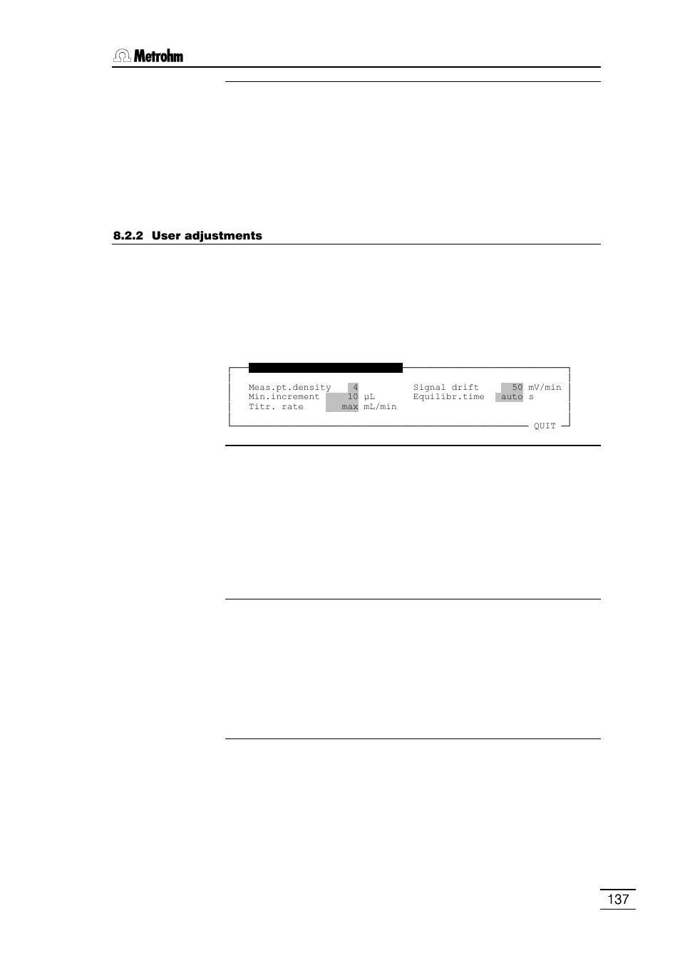 Metrohm 796 Titroprocessor User Manual | Page 143 / 312