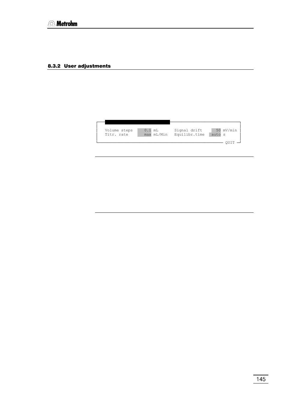 Metrohm 796 Titroprocessor User Manual | Page 151 / 312