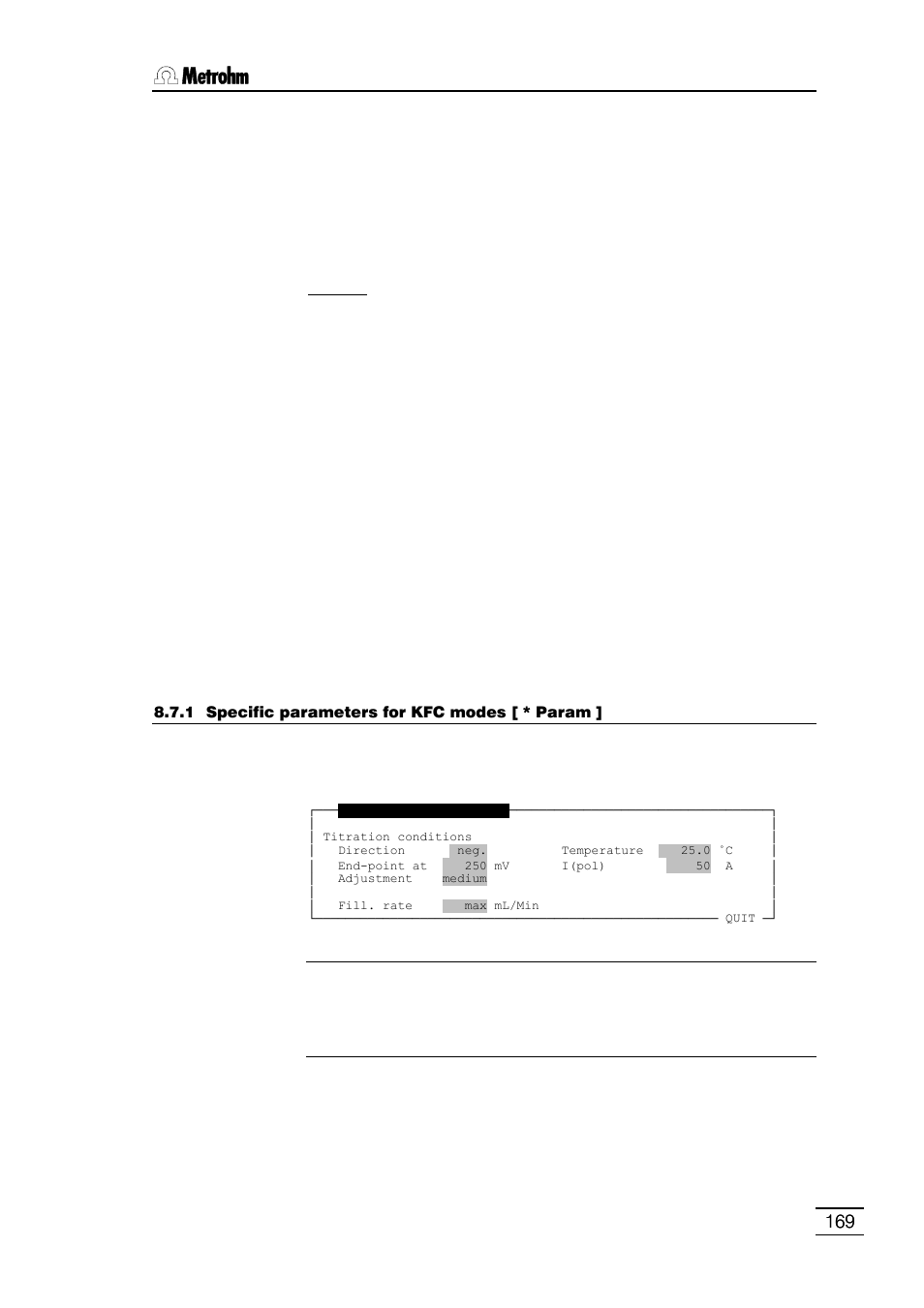 Metrohm 796 Titroprocessor User Manual | Page 175 / 312