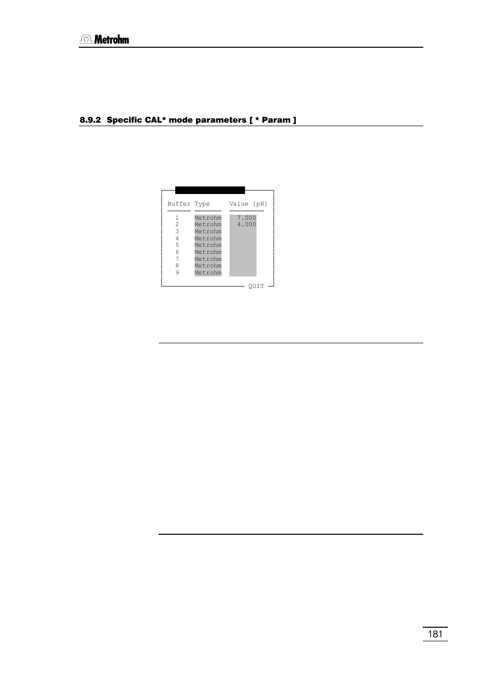 Metrohm 796 Titroprocessor User Manual | Page 187 / 312