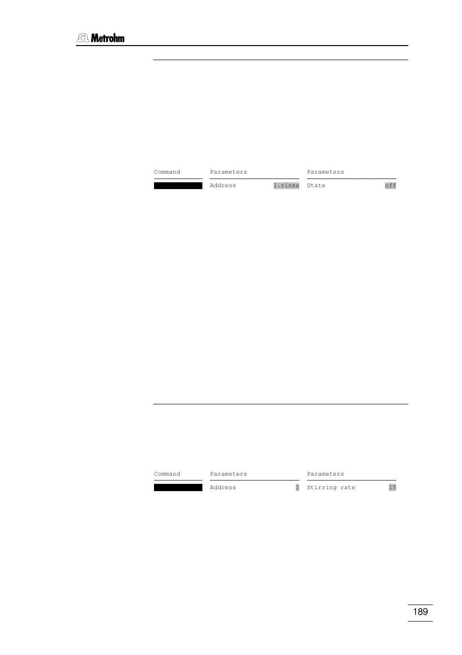 Metrohm 796 Titroprocessor User Manual | Page 195 / 312