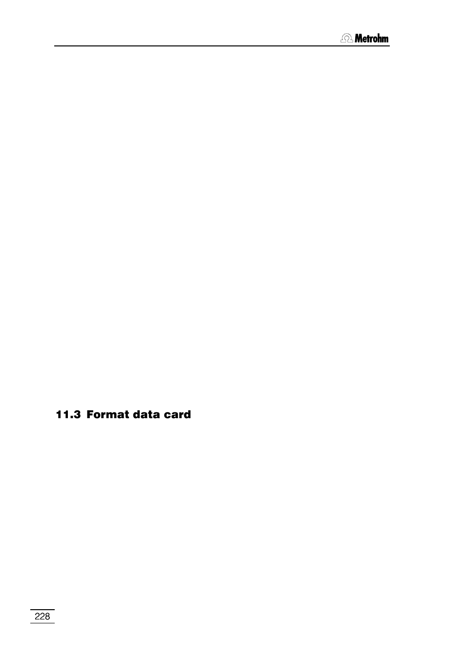 3 format data card | Metrohm 796 Titroprocessor User Manual | Page 234 / 312
