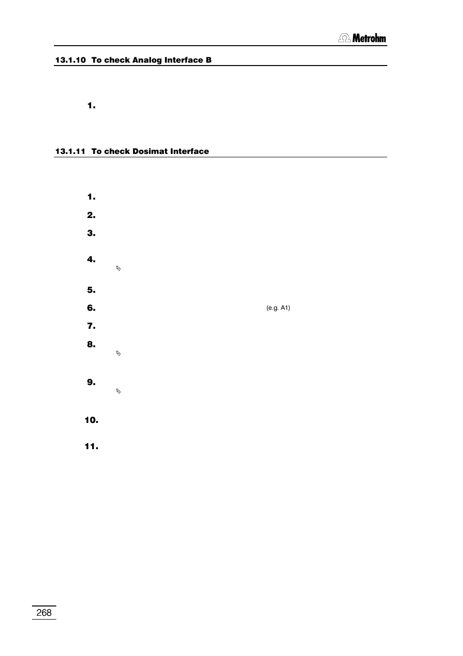 Metrohm 796 Titroprocessor User Manual | Page 274 / 312