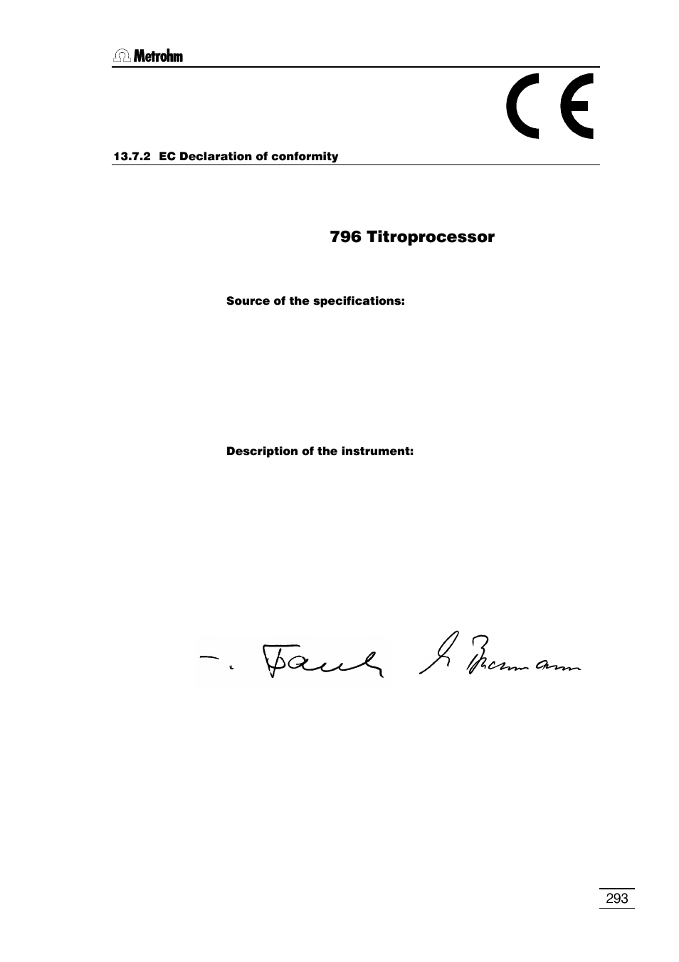 796 titroprocessor | Metrohm 796 Titroprocessor User Manual | Page 299 / 312
