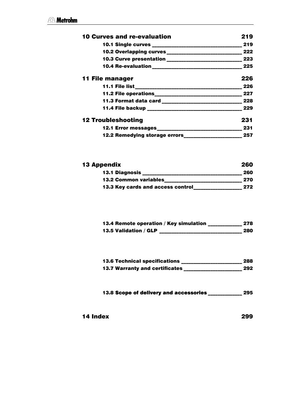 Metrohm 796 Titroprocessor User Manual | Page 6 / 312