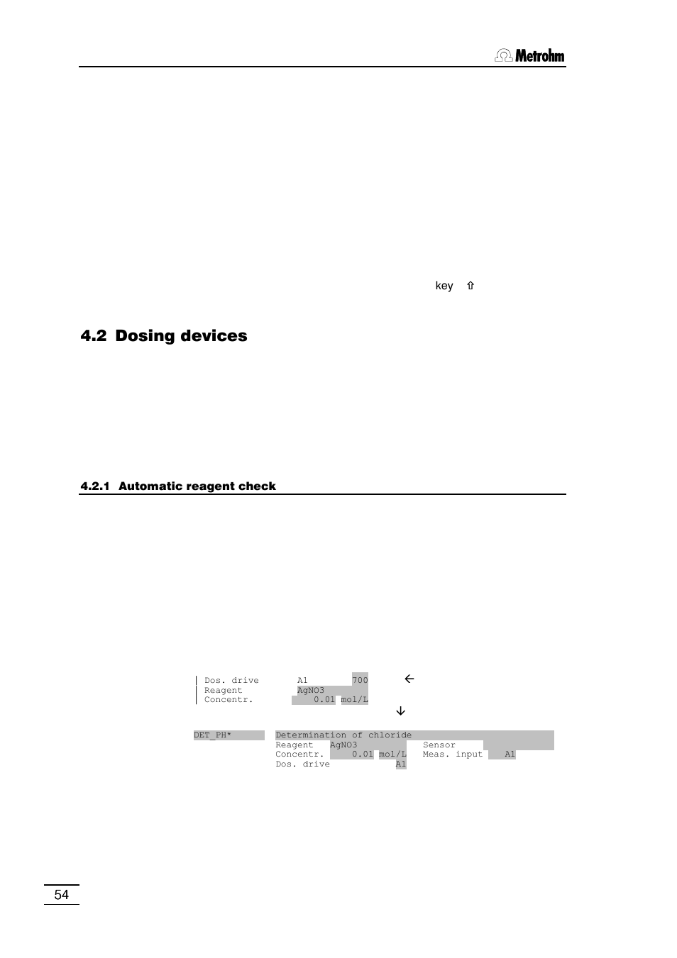 2 dosing devices | Metrohm 796 Titroprocessor User Manual | Page 60 / 312