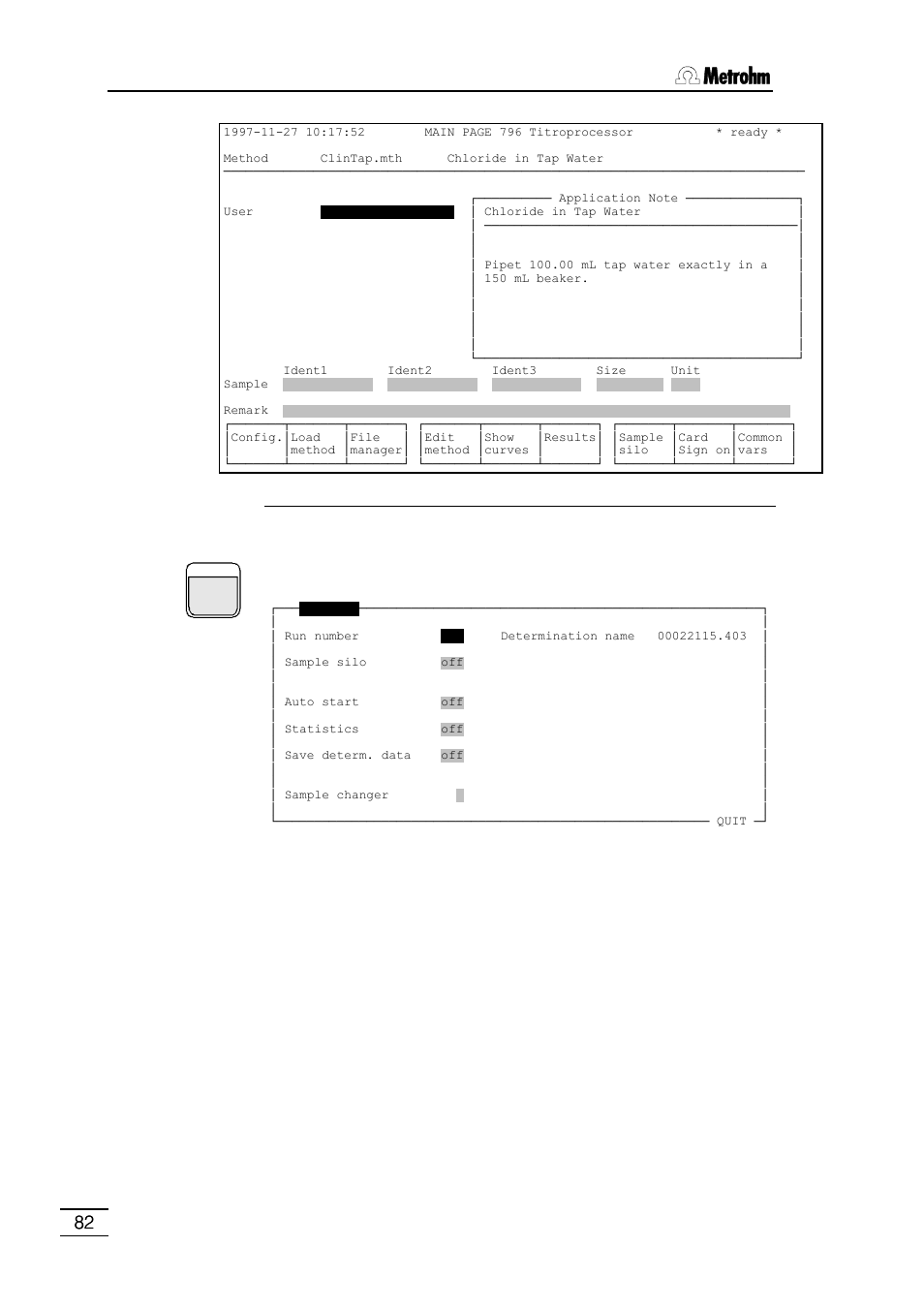 Metrohm 796 Titroprocessor User Manual | Page 88 / 312