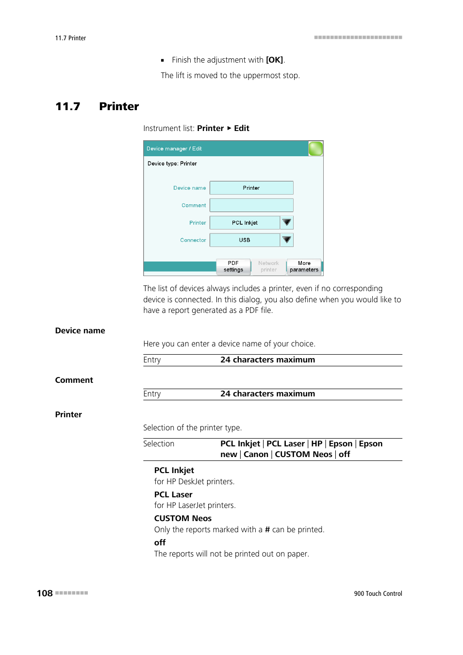 7 printer | Metrohm 900 Touch Control Manual User Manual | Page 124 / 541