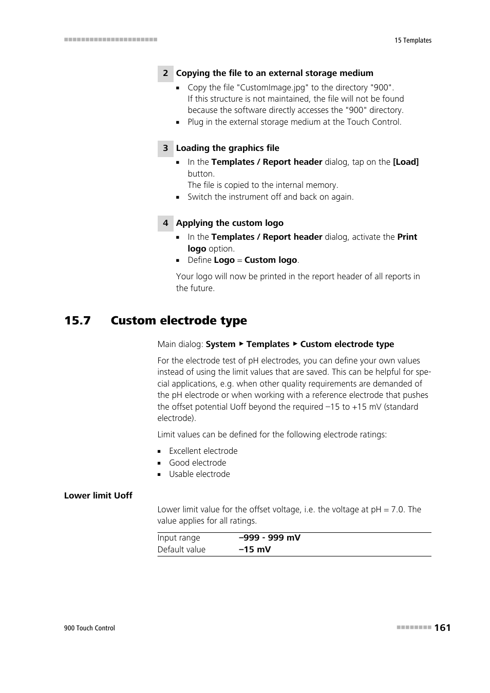 7 custom electrode type | Metrohm 900 Touch Control Manual User Manual | Page 177 / 541