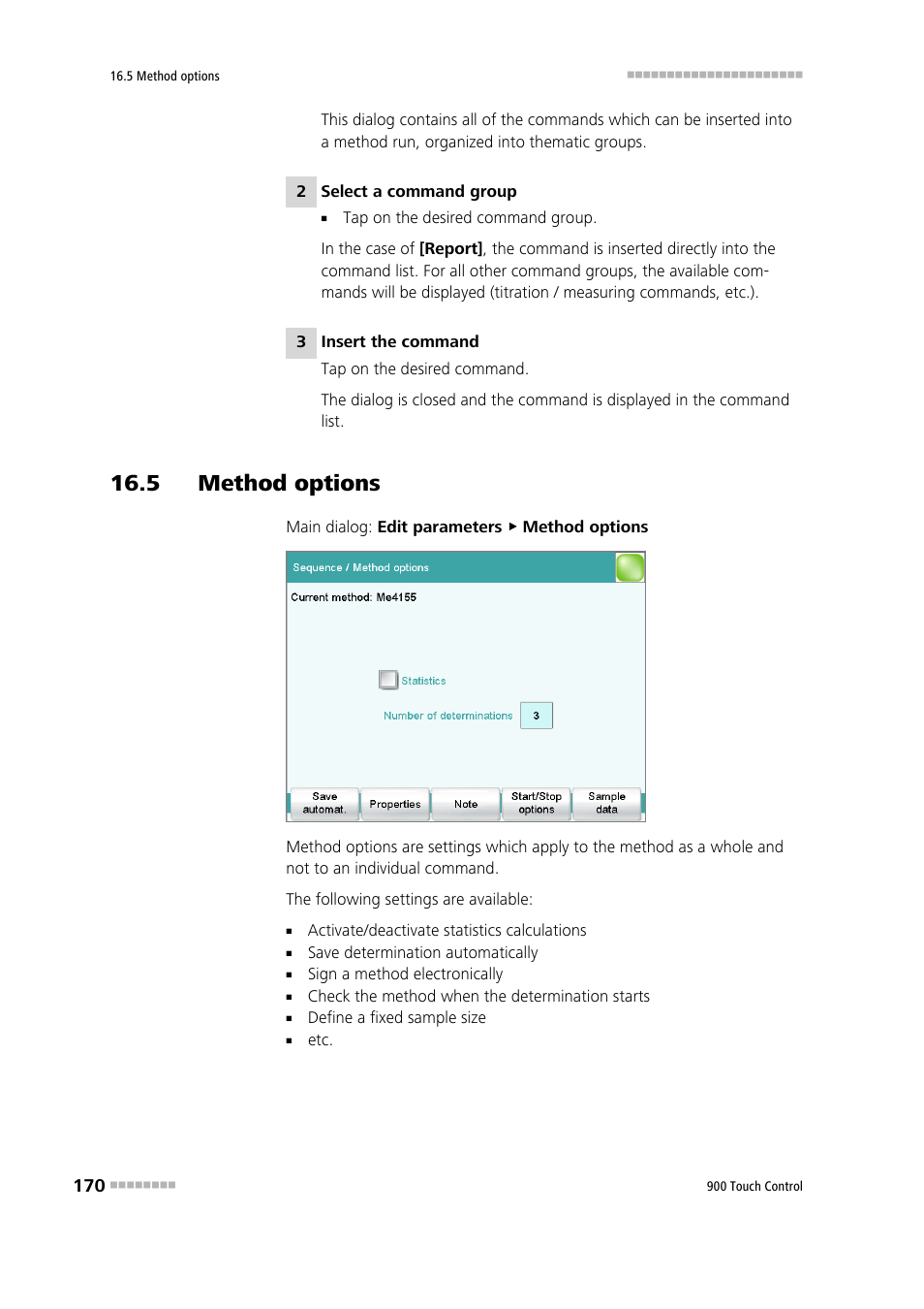 5 method options | Metrohm 900 Touch Control Manual User Manual | Page 186 / 541