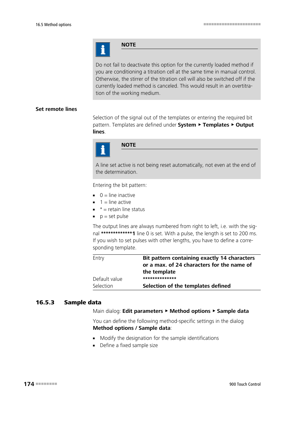 3 sample data, Sample data | Metrohm 900 Touch Control Manual User Manual | Page 190 / 541