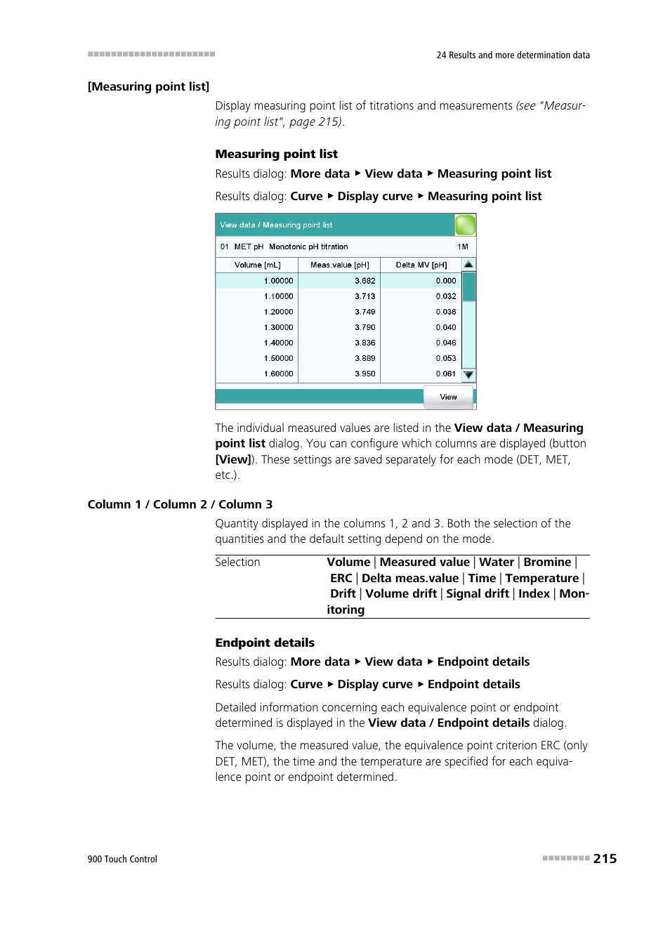 Metrohm 900 Touch Control Manual User Manual | Page 231 / 541