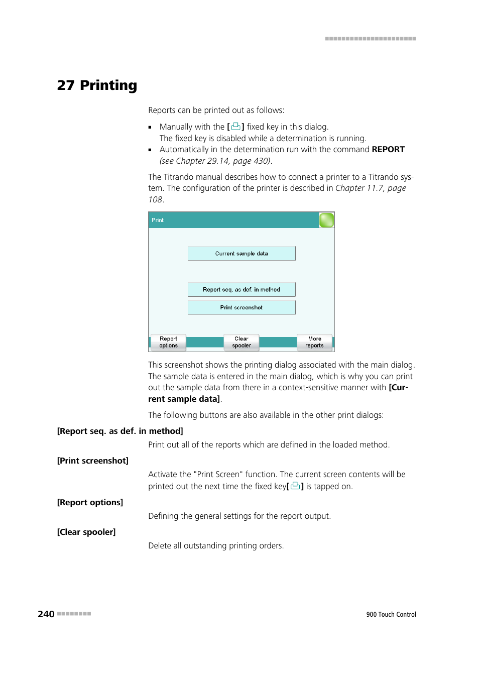 27 printing | Metrohm 900 Touch Control Manual User Manual | Page 256 / 541