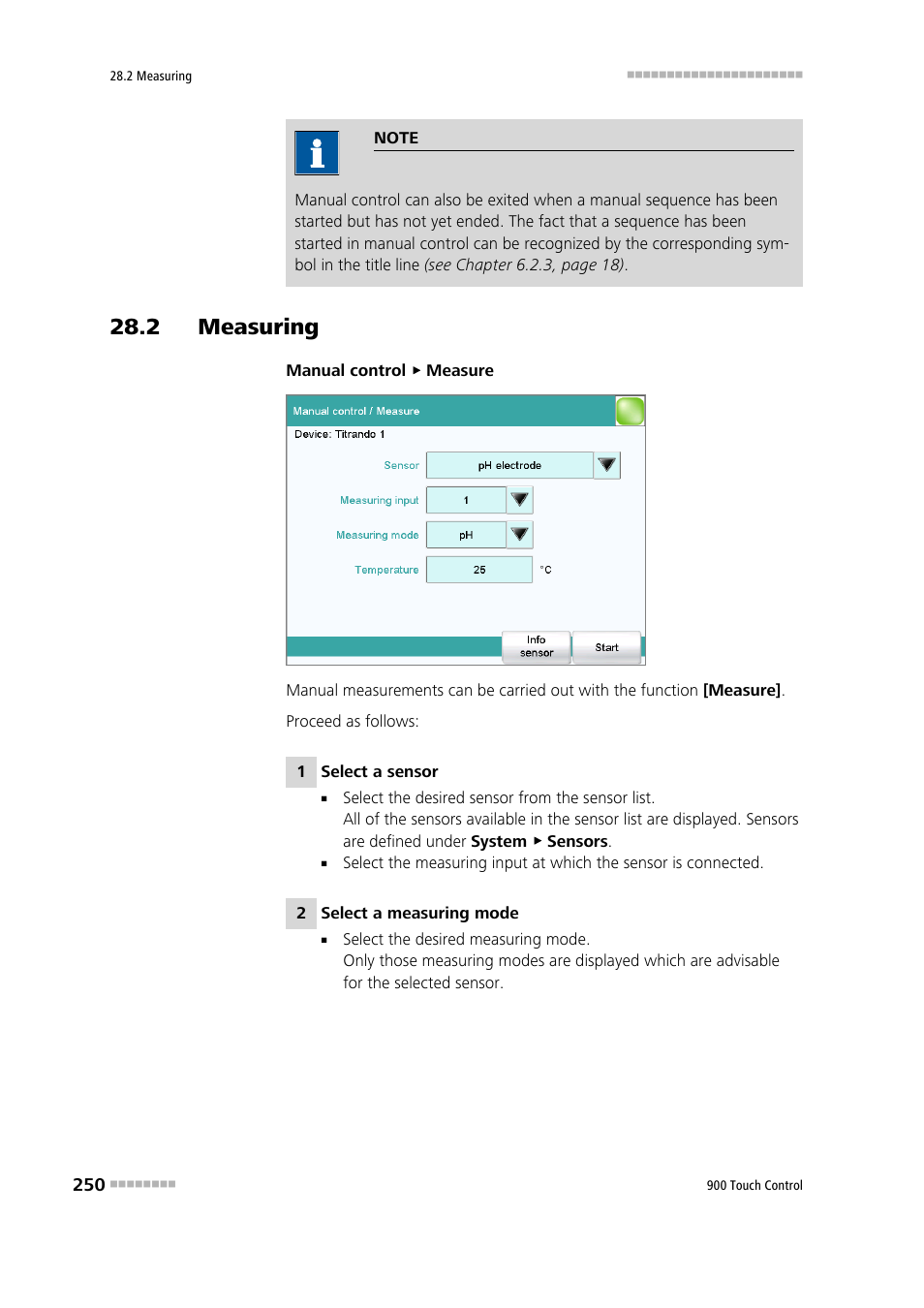 2 measuring | Metrohm 900 Touch Control Manual User Manual | Page 266 / 541