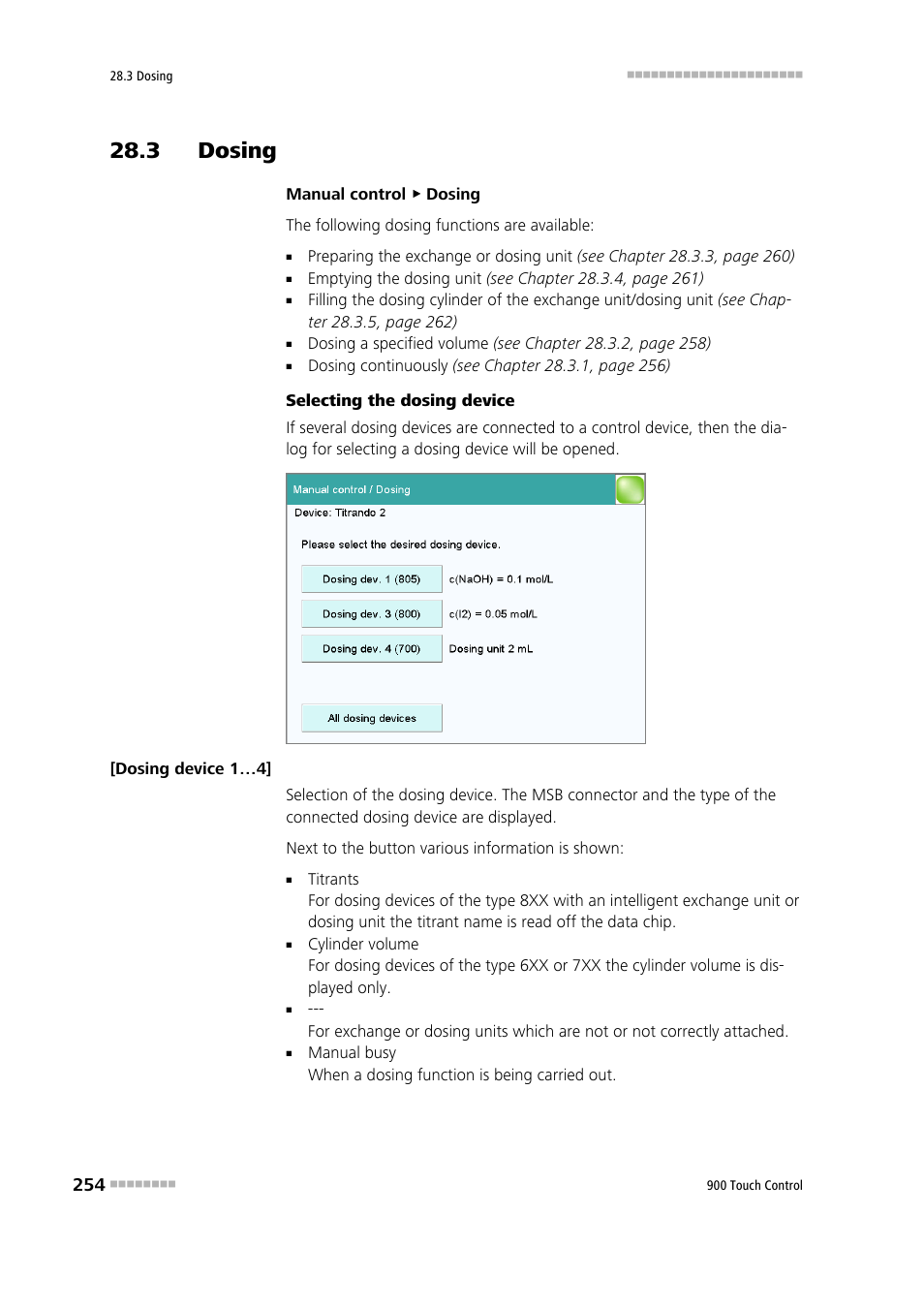 3 dosing | Metrohm 900 Touch Control Manual User Manual | Page 270 / 541