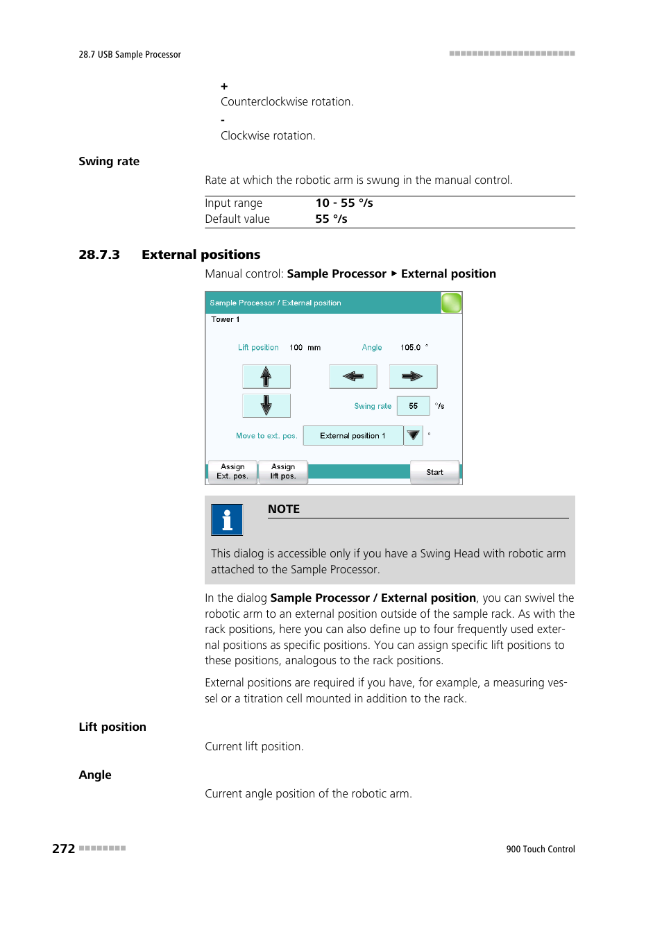 3 external positions, External positions | Metrohm 900 Touch Control Manual User Manual | Page 288 / 541