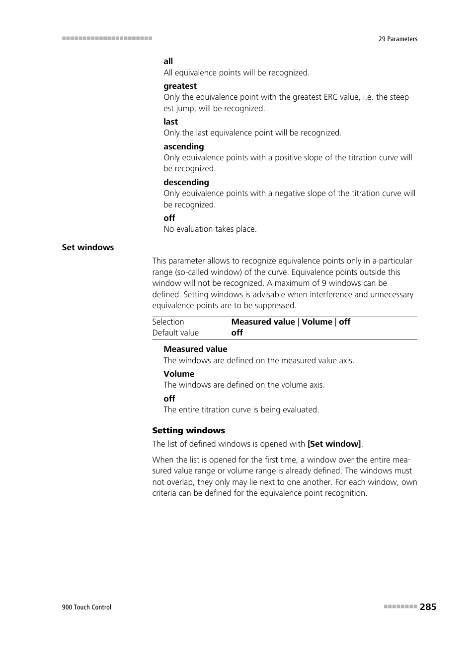 Metrohm 900 Touch Control Manual User Manual | Page 301 / 541