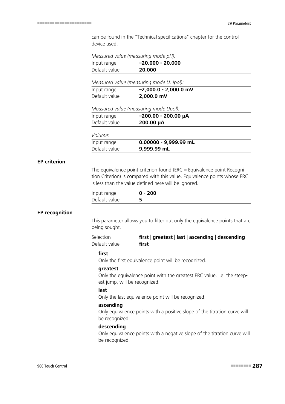 Metrohm 900 Touch Control Manual User Manual | Page 303 / 541