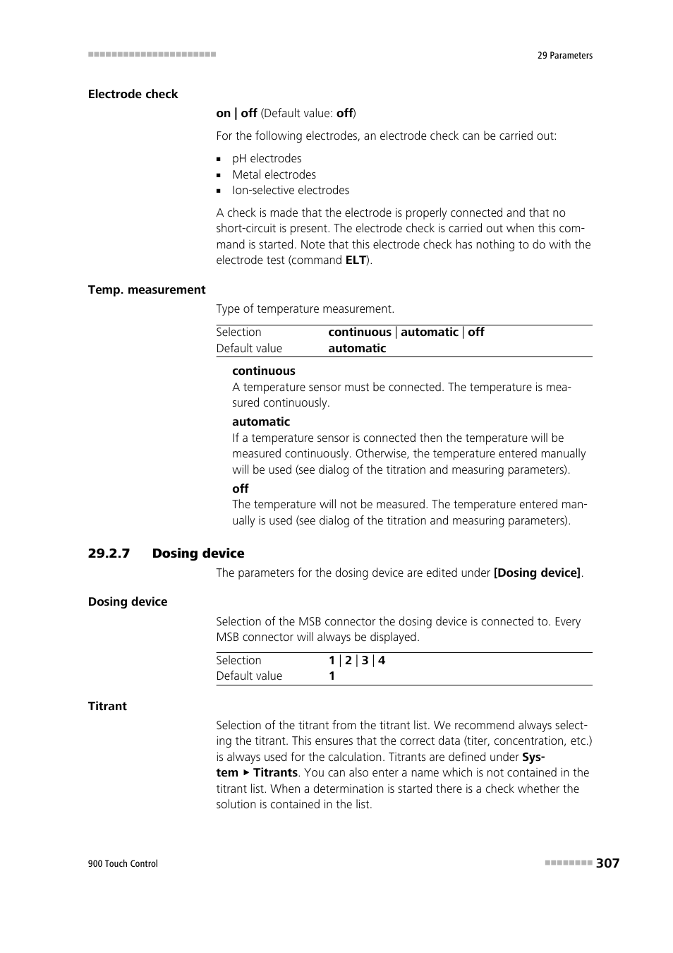 7 dosing device, Dosing device | Metrohm 900 Touch Control Manual User Manual | Page 323 / 541