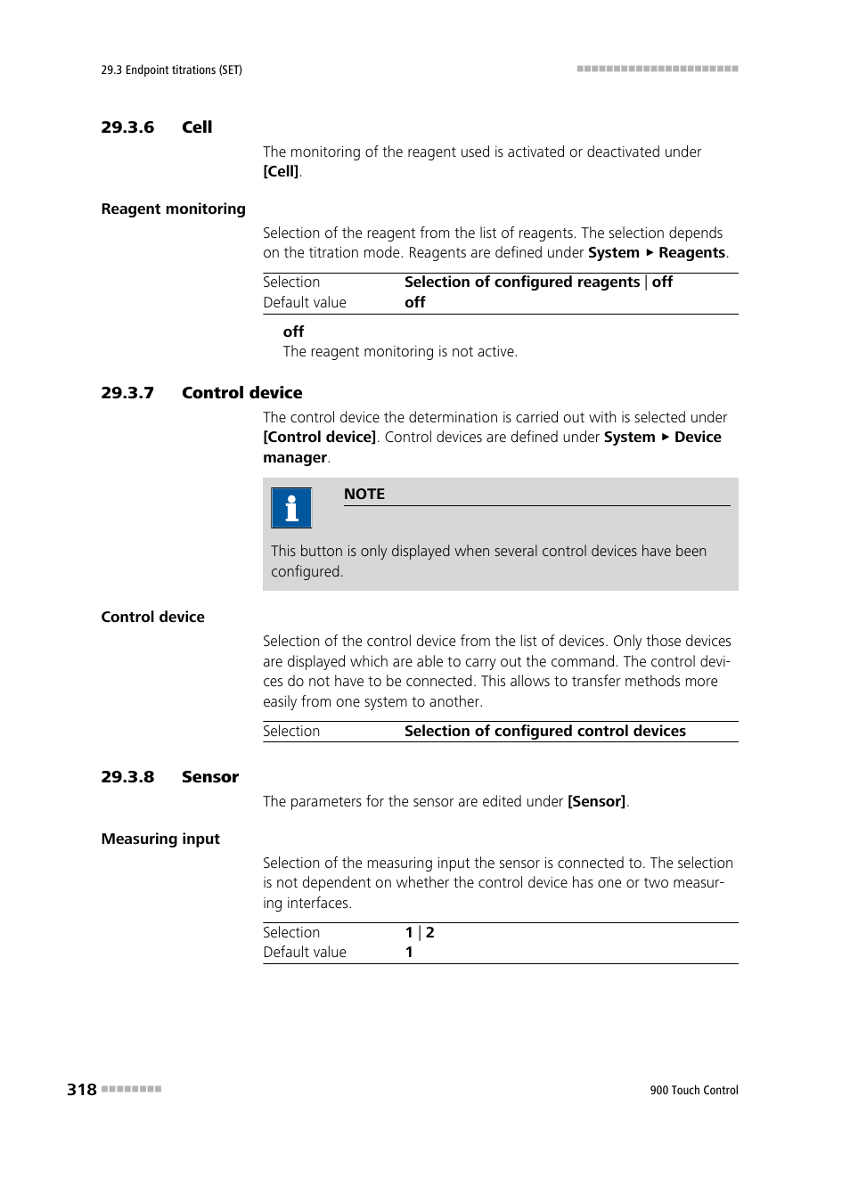 6 cell, 7 control device, 8 sensor | Cell, Control device, Sensor | Metrohm 900 Touch Control Manual User Manual | Page 334 / 541