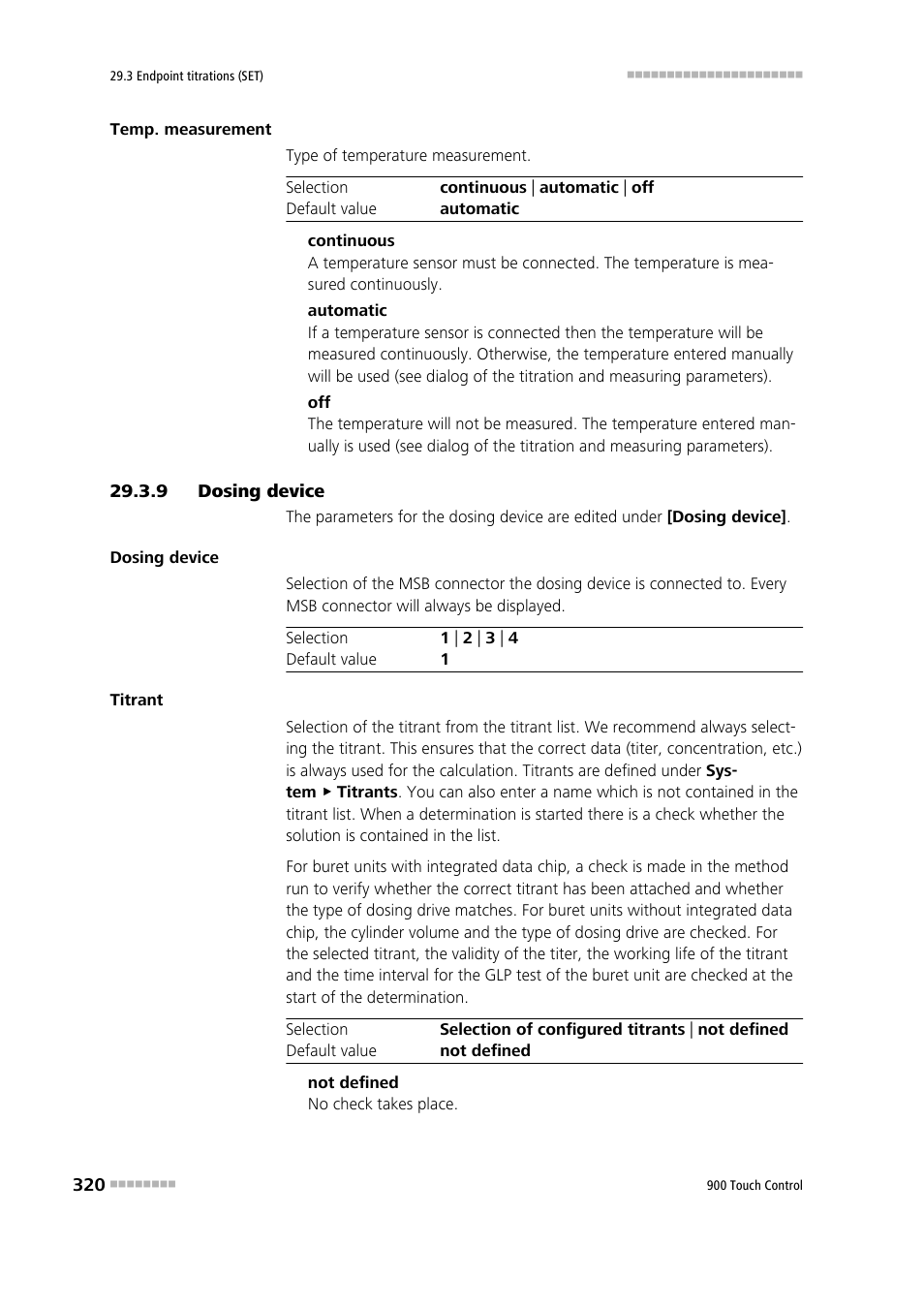 9 dosing device, Dosing device | Metrohm 900 Touch Control Manual User Manual | Page 336 / 541