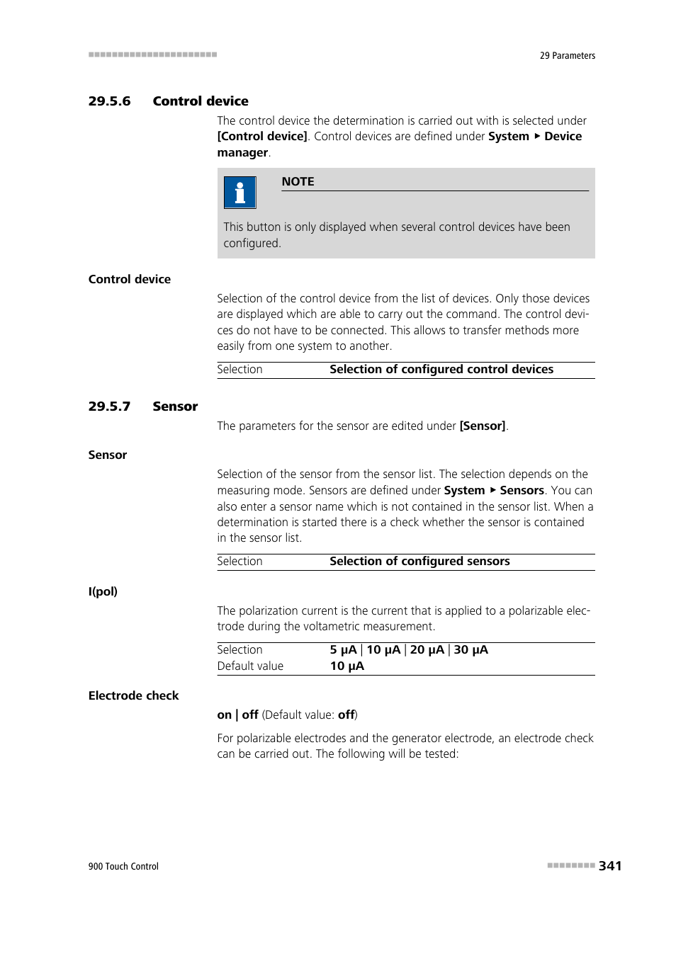 6 control device, 7 sensor, Control device | Sensor | Metrohm 900 Touch Control Manual User Manual | Page 357 / 541