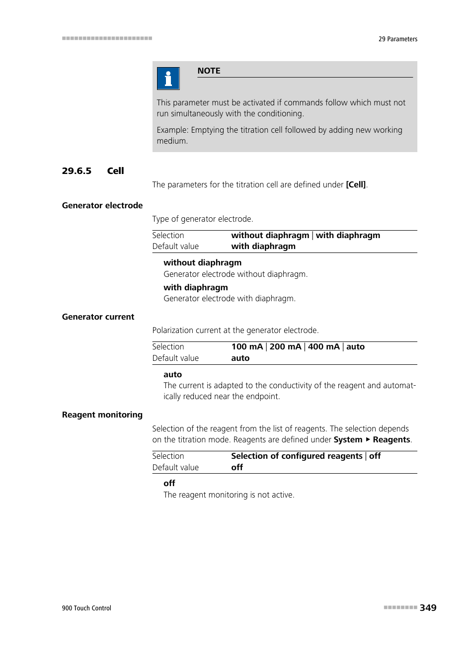 5 cell, Cell | Metrohm 900 Touch Control Manual User Manual | Page 365 / 541