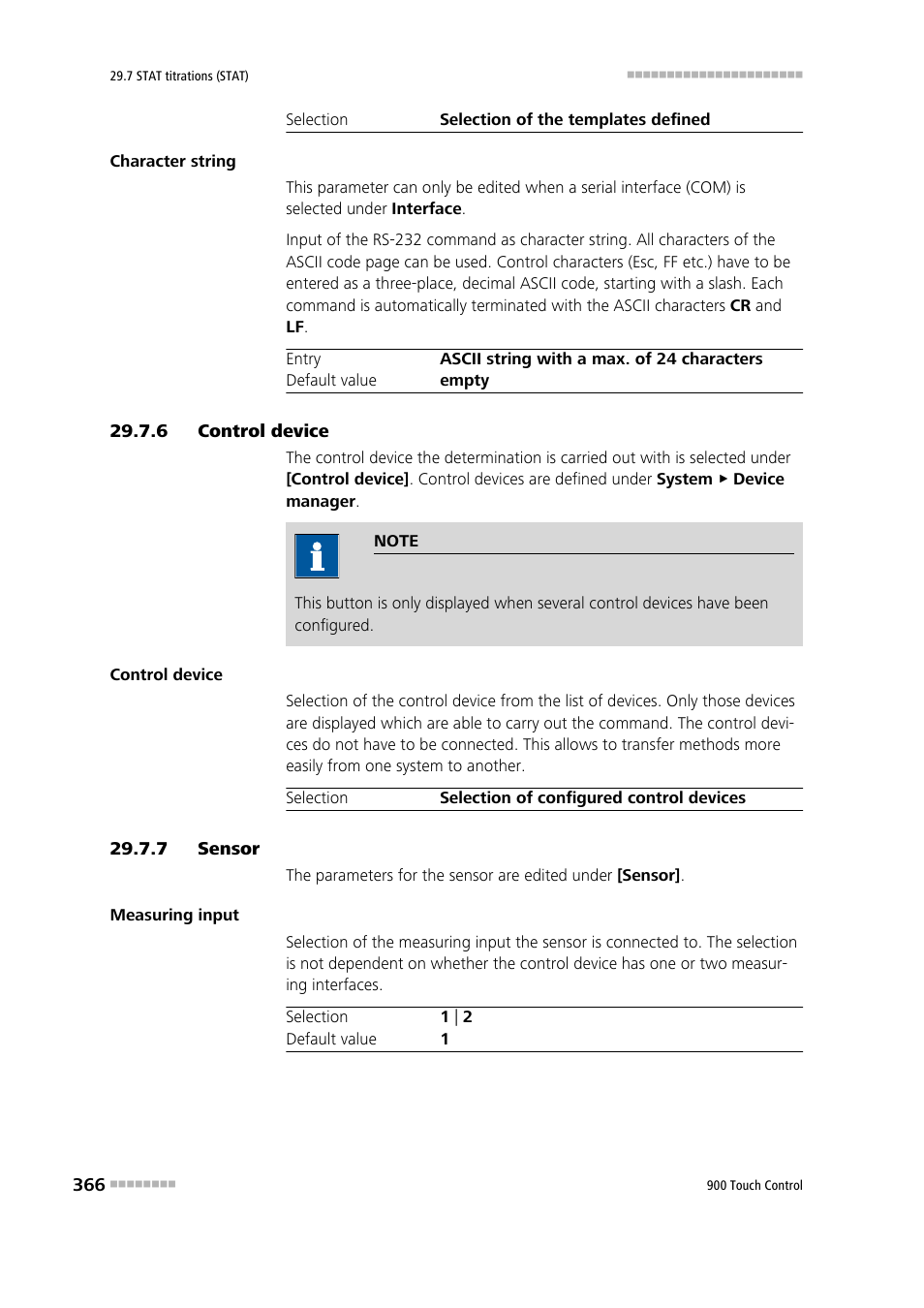 6 control device, 7 sensor, Control device | Sensor | Metrohm 900 Touch Control Manual User Manual | Page 382 / 541