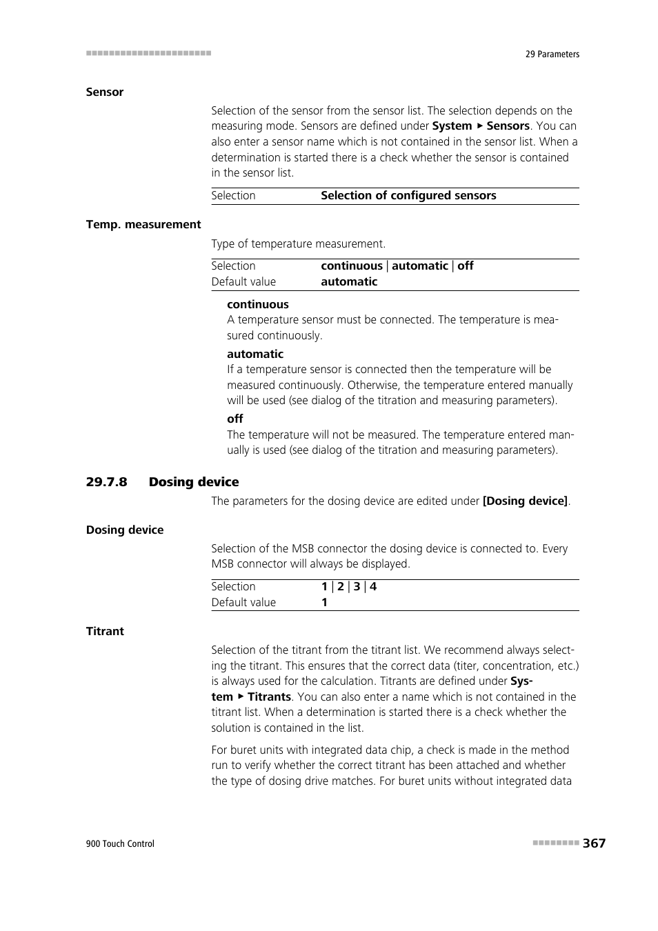 8 dosing device, Dosing device | Metrohm 900 Touch Control Manual User Manual | Page 383 / 541