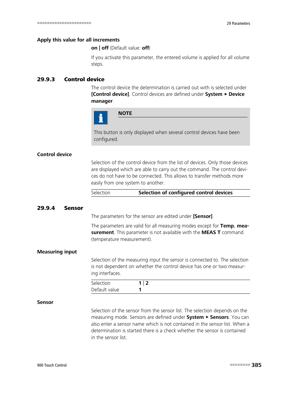 3 control device, 4 sensor, Control device | Sensor | Metrohm 900 Touch Control Manual User Manual | Page 401 / 541