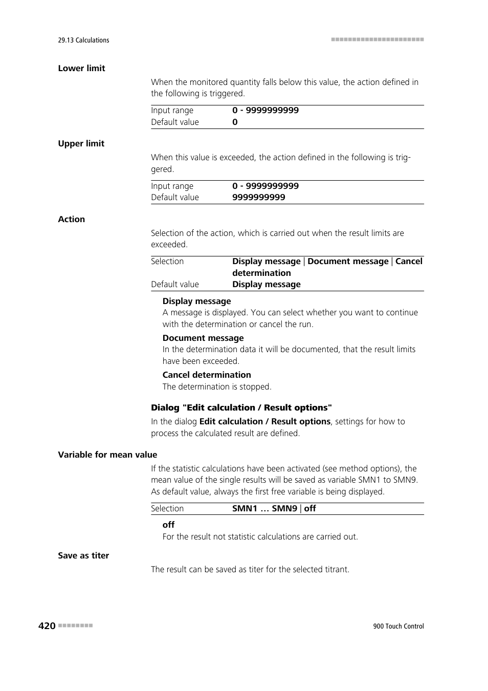 Metrohm 900 Touch Control Manual User Manual | Page 436 / 541