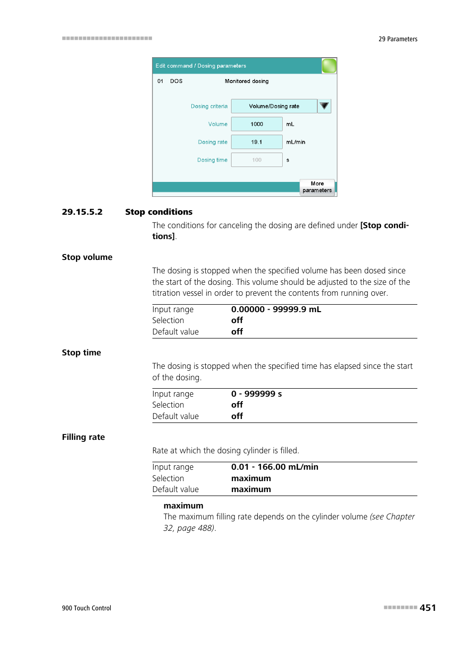 2 stop conditions | Metrohm 900 Touch Control Manual User Manual | Page 467 / 541