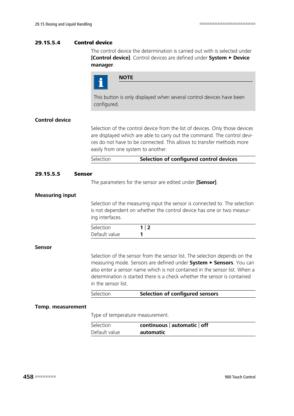 4 control device, 5 sensor | Metrohm 900 Touch Control Manual User Manual | Page 474 / 541