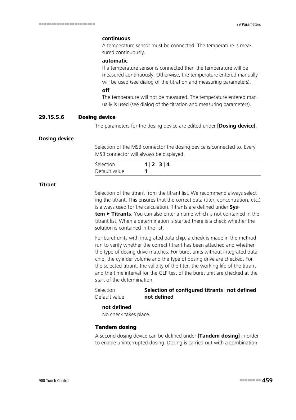 6 dosing device | Metrohm 900 Touch Control Manual User Manual | Page 475 / 541